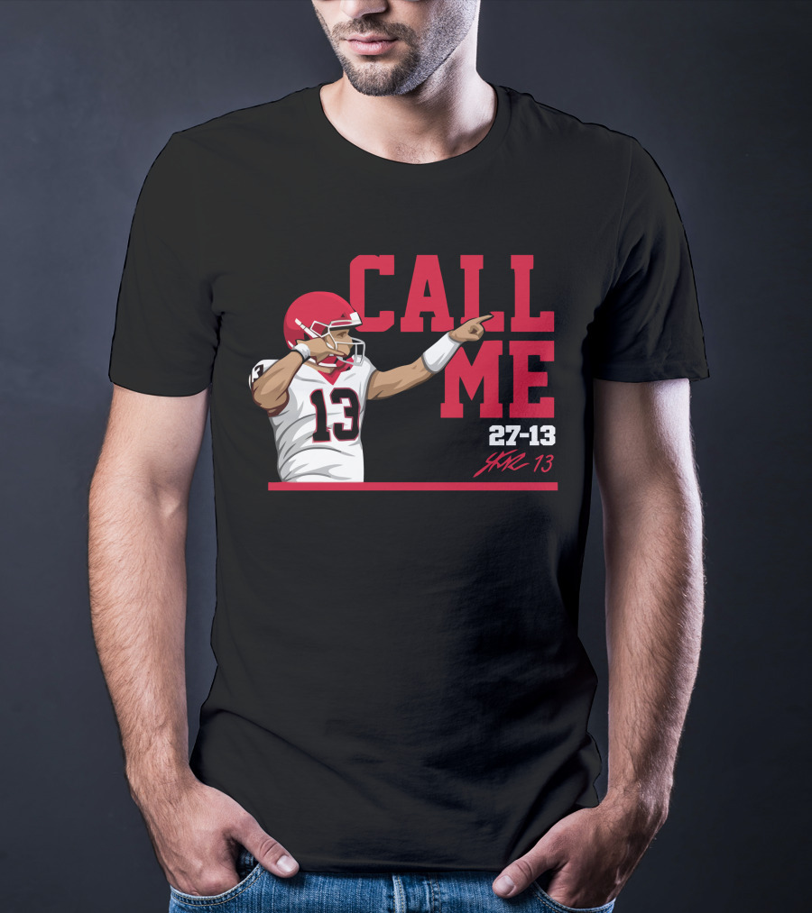 Call Me Stetson Bennett 27-13 Player Number 13 Football T-Shirt