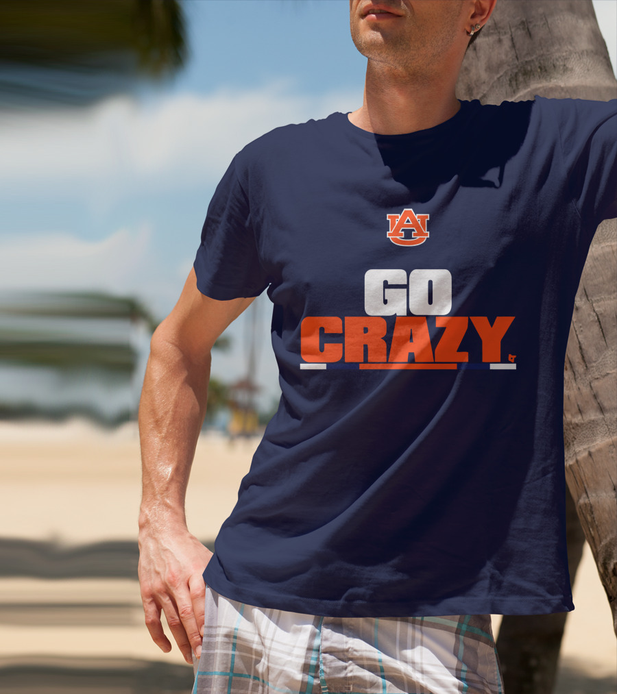 Auburn University Go Crazy Football Tigers T-Shirt