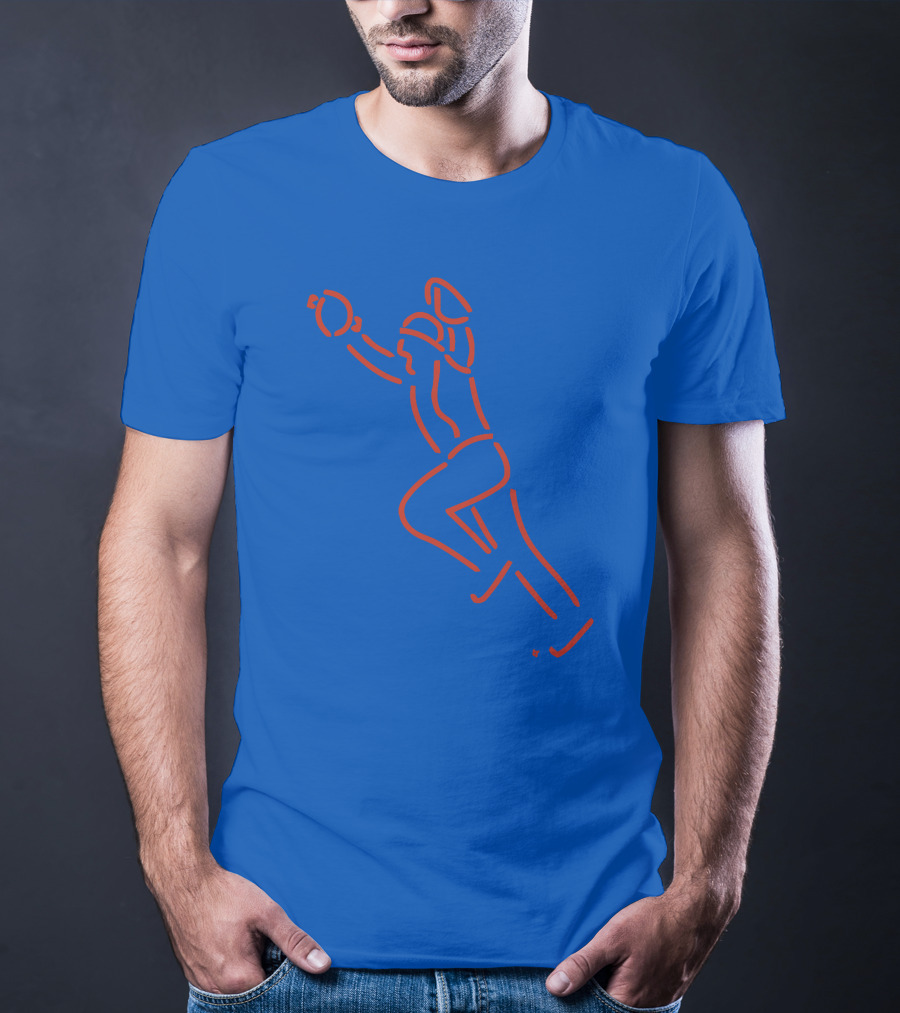 The Kid Neon Baseball Catch Line T-Shirt