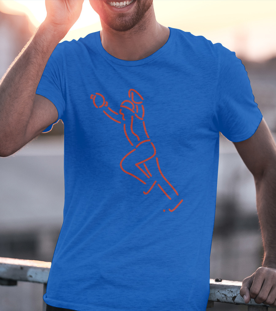 The Kid Neon Baseball Catch Line T-Shirt