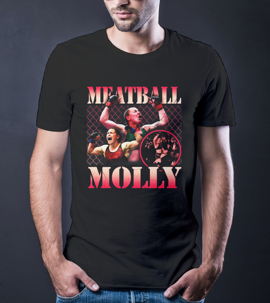 Meatball Molly Red Octagon Victory Celebrations T-Shirt