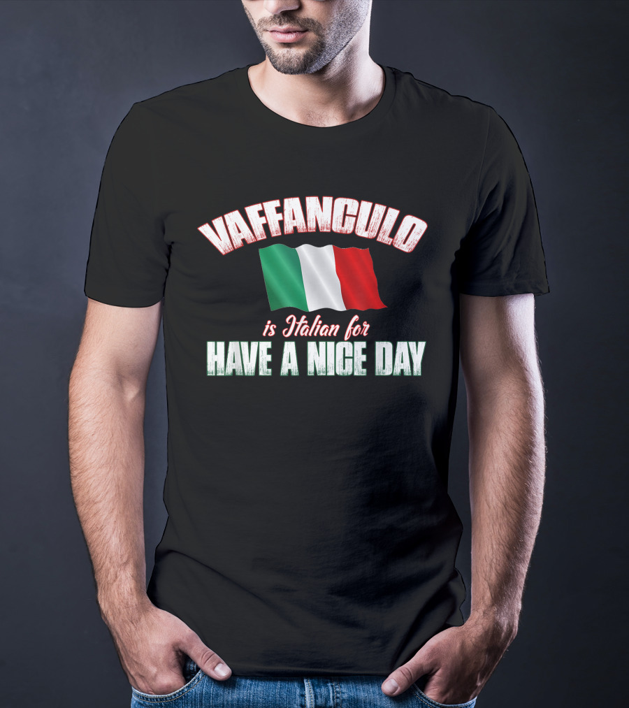 VAFFANCULO Italian Flag Have A Nice Day T-Shirt