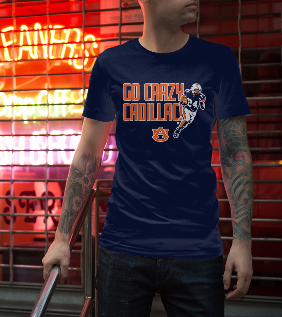 Auburn Football Go Crazy Cadillac Running Back 24 T-Shirt