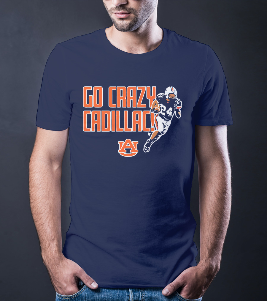 Auburn Football Go Crazy Cadillac Running Back 24 T-Shirt