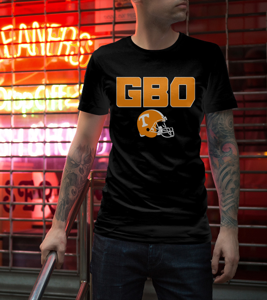 GBO Tennessee Football Go Big Orange T Helmet T-Shirt