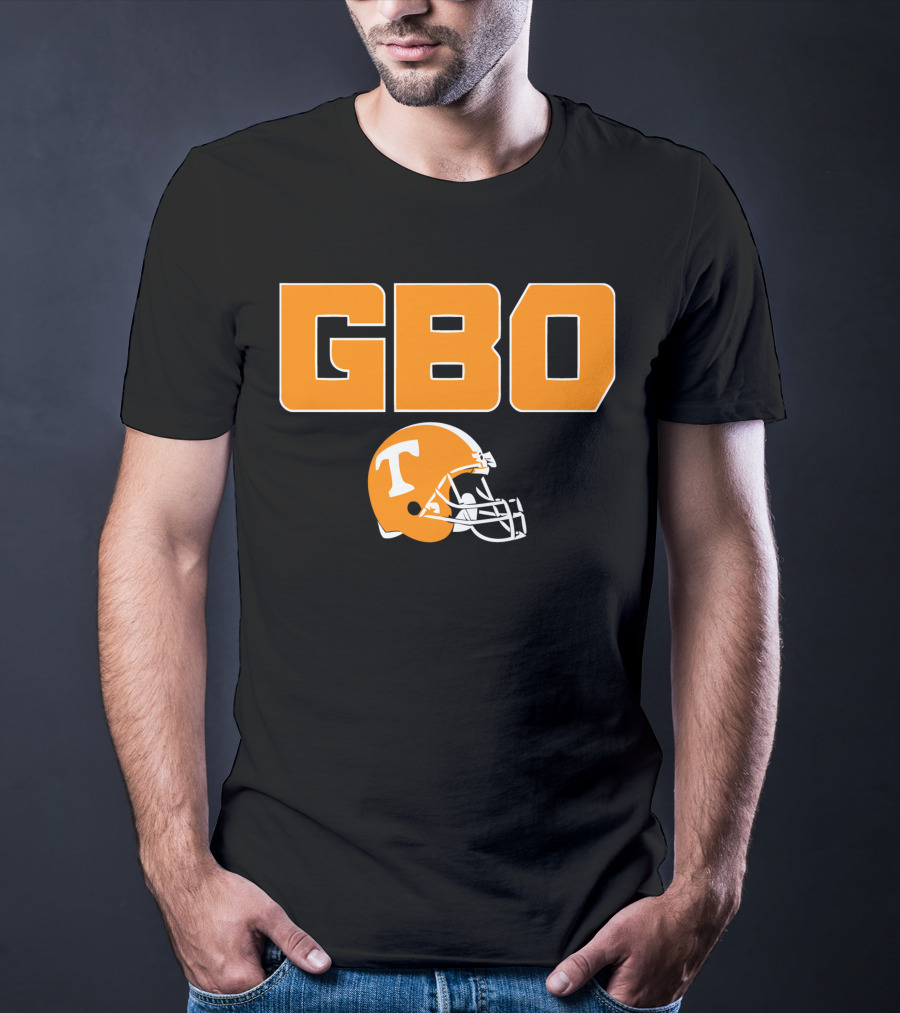 GBO Tennessee Football Go Big Orange T Helmet T-Shirt