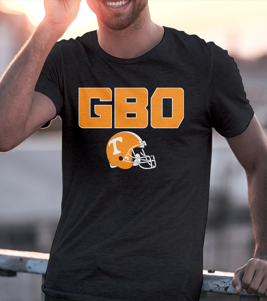 GBO Tennessee Football Go Big Orange T Helmet T-Shirt