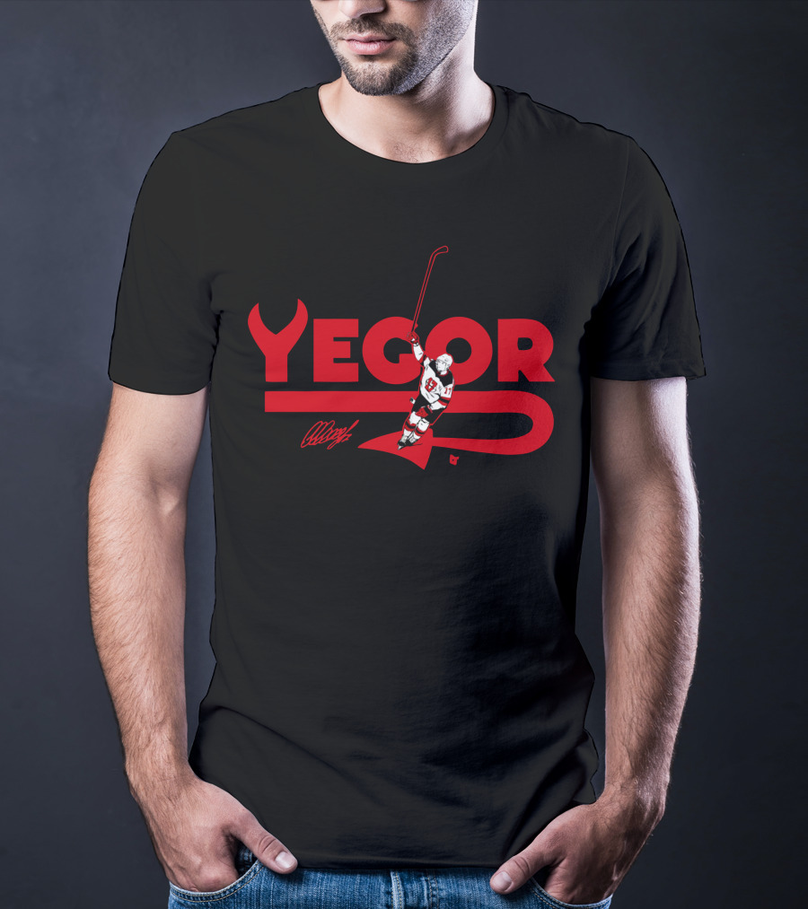 Yegor Sharangovich Celly Hockey Celebration T-Shirt