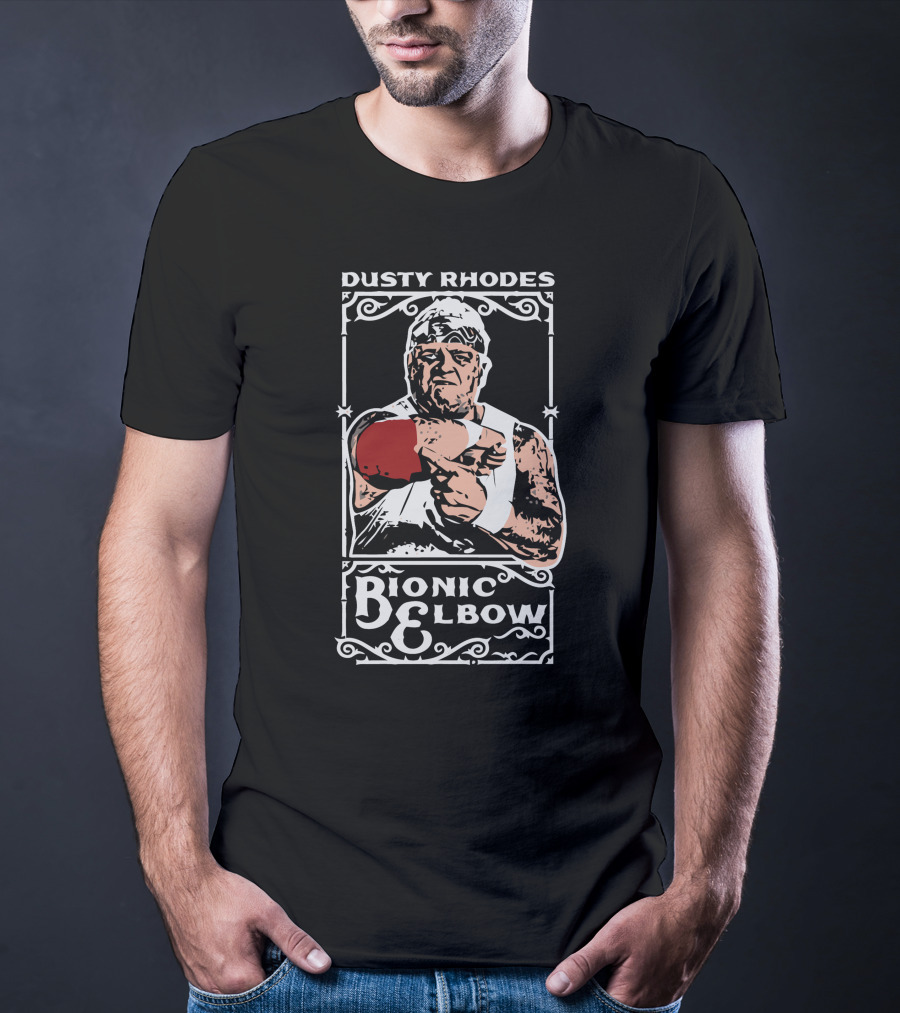 Dusty Rhodes Bionic Elbow Wrestler T-Shirt