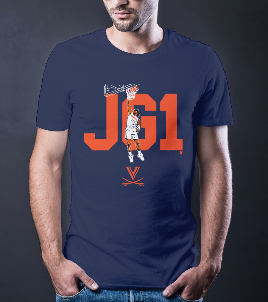 Virginia Basketball Jayden Gardner JG1 Dunk T-Shirt