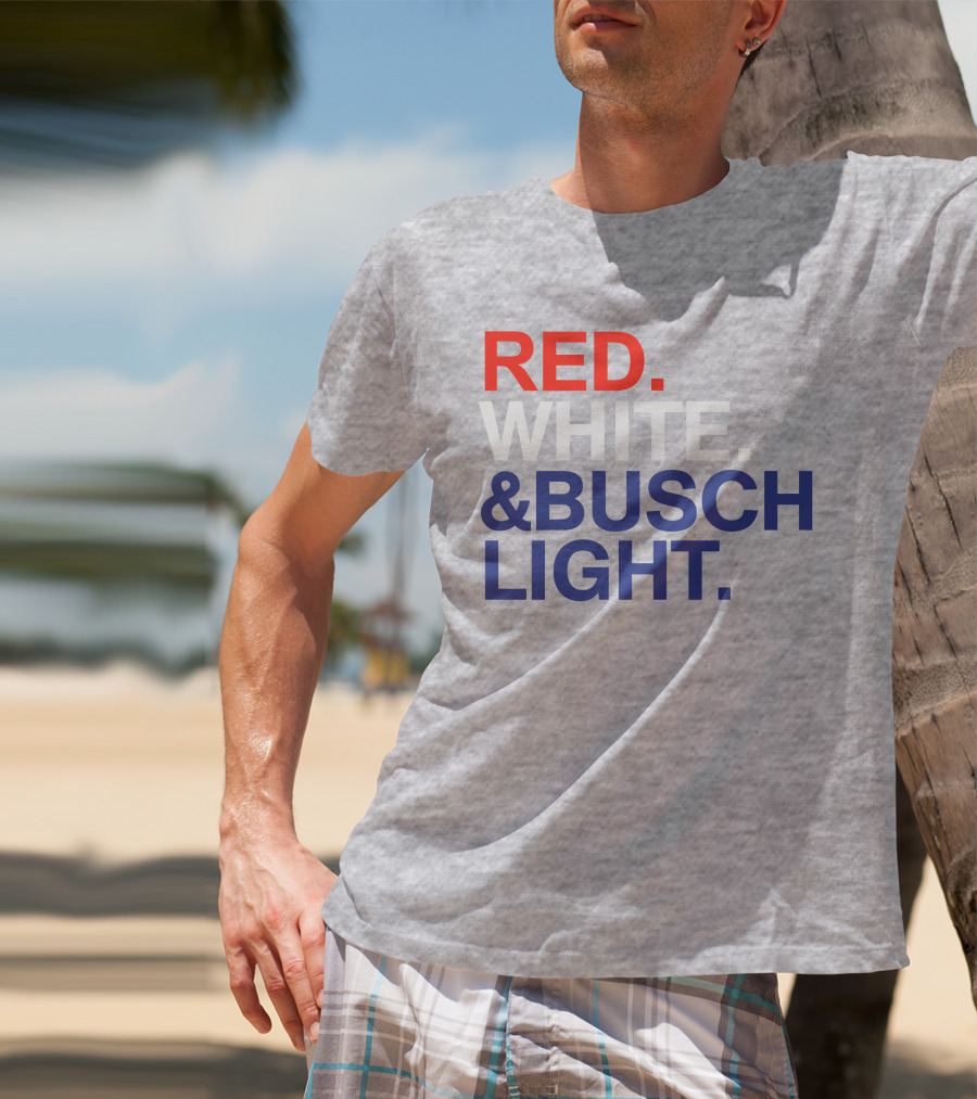 Rodney Davis Red White And Busch Light T-Shirt