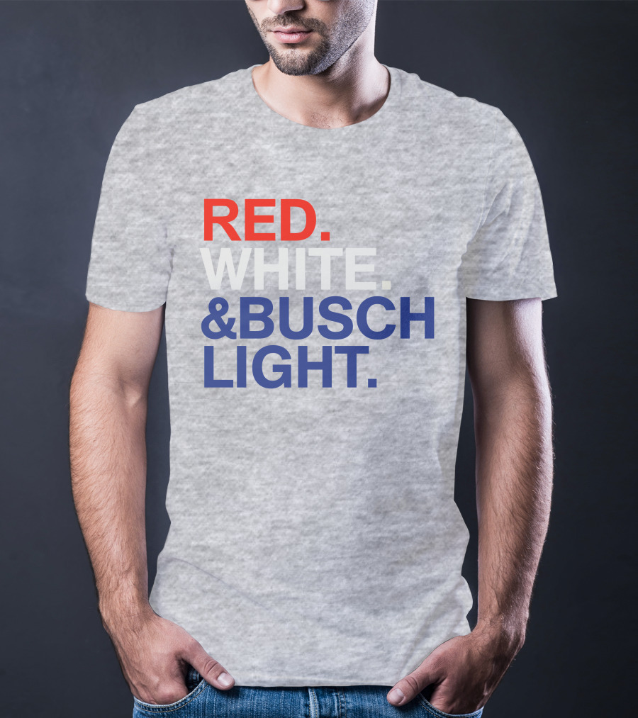Rodney Davis Red White And Busch Light T-Shirt