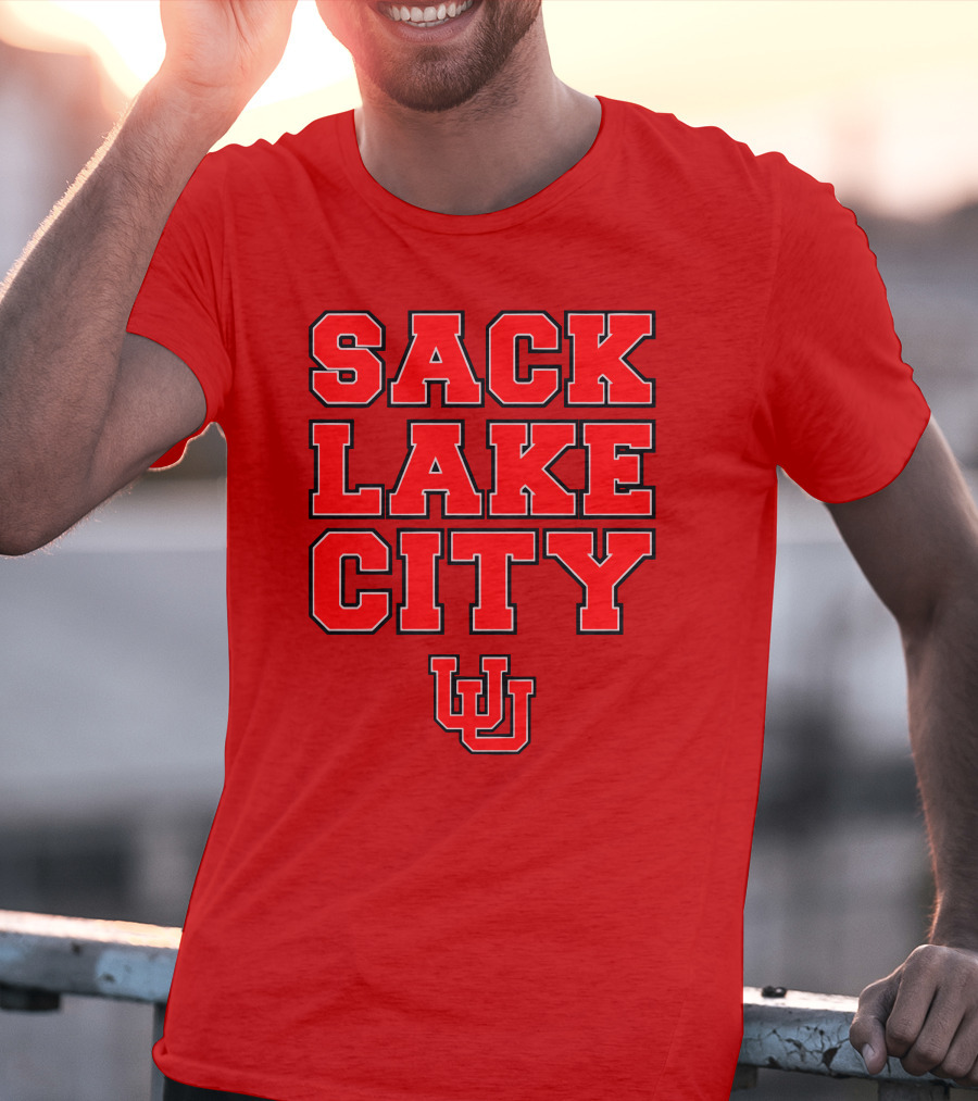 Sack Lake City Utah Football U T-Shirt