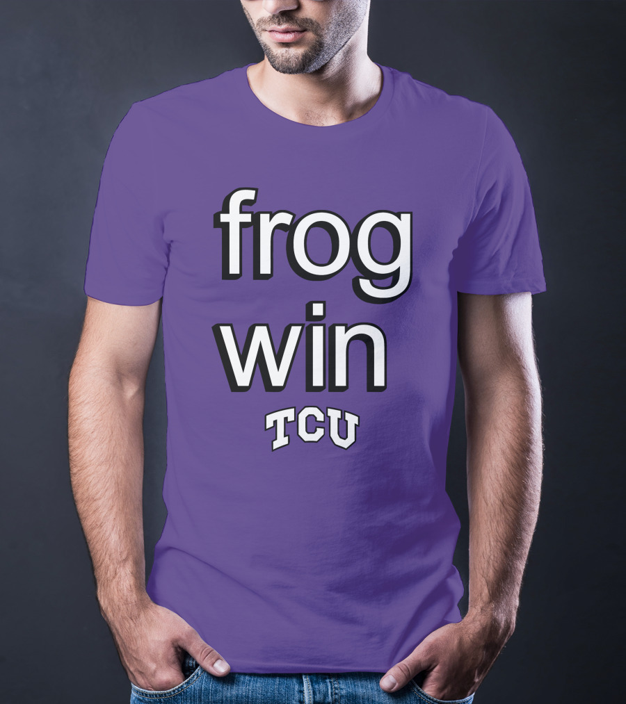 Frog Win TCU Football T-Shirt