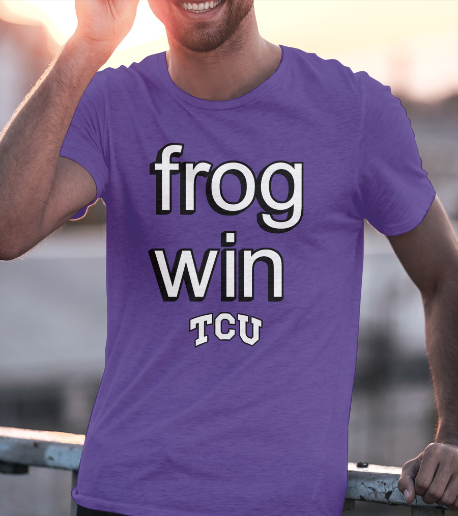 Frog Win TCU Football T-Shirt
