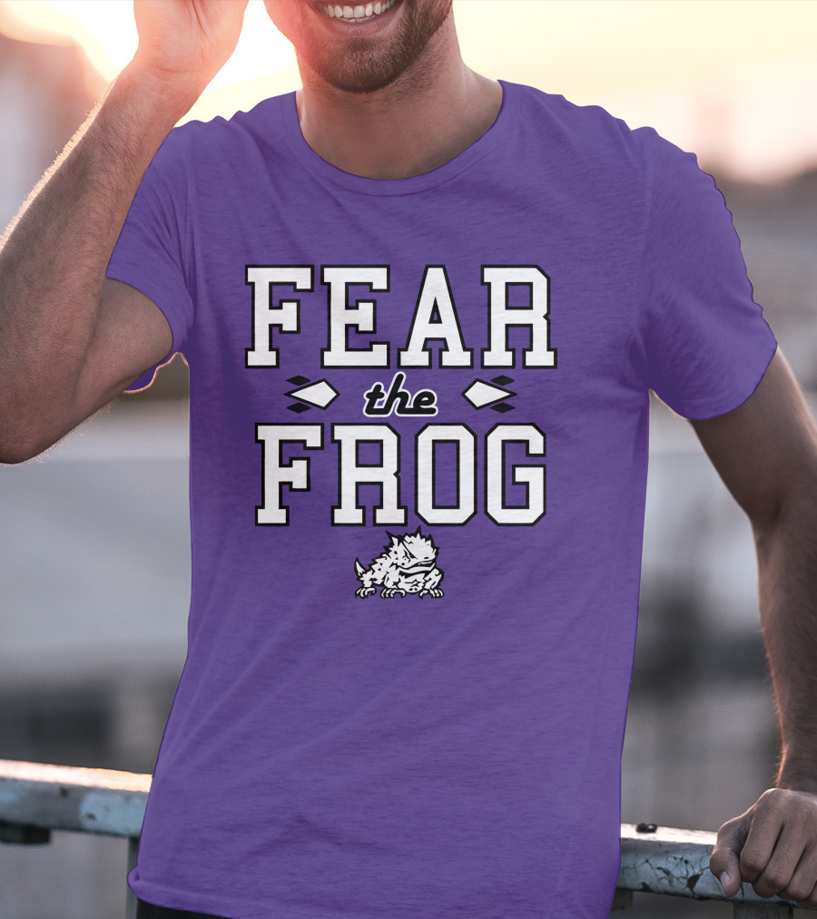 Fear The Frog TCU Football Horned Frog Spirit T-Shirt