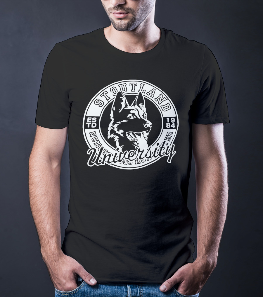 Stoutland University Estd 1984 Dog T-Shirt