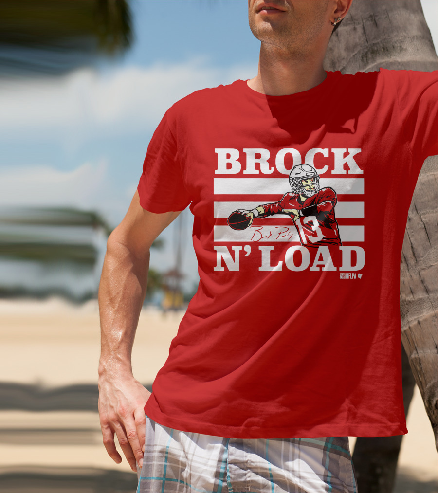 BROCK PURDY BROCK N LOAD NFLPA Football T-Shirt
