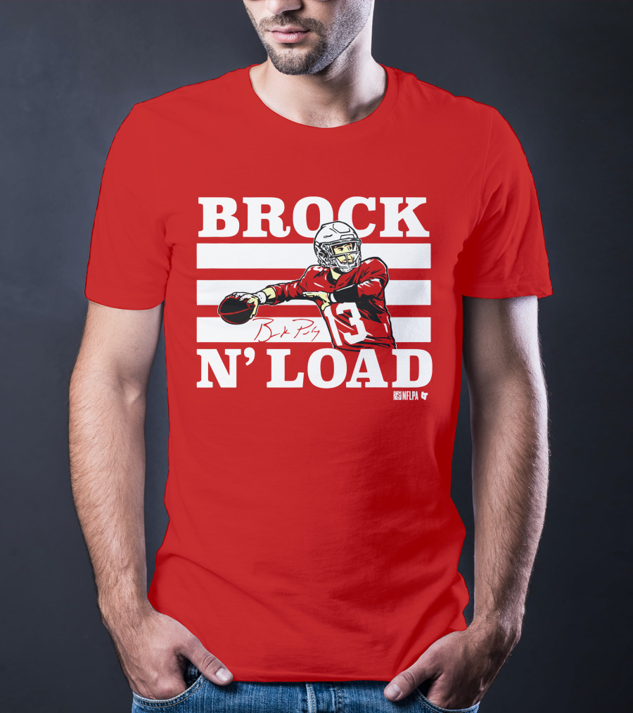 BROCK PURDY BROCK N LOAD NFLPA Football T-Shirt