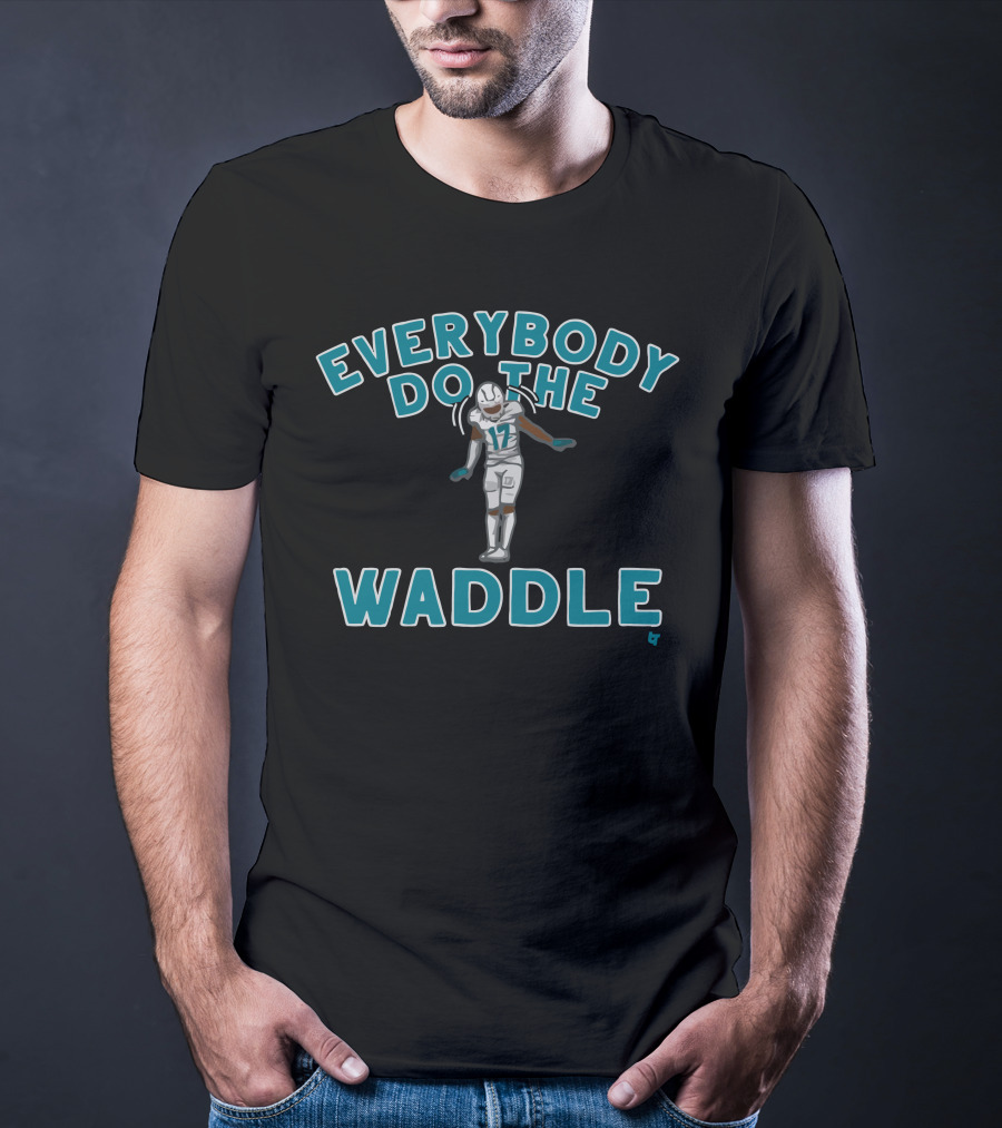 Everybody Do The Waddle Football Player Number 17 T-Shirt