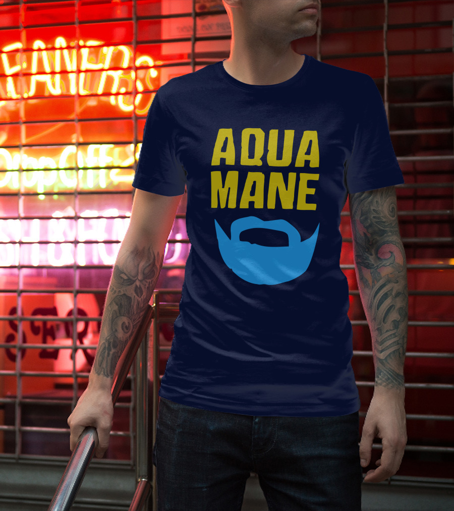 Aqua Mane Steven Adams Beard T-Shirt