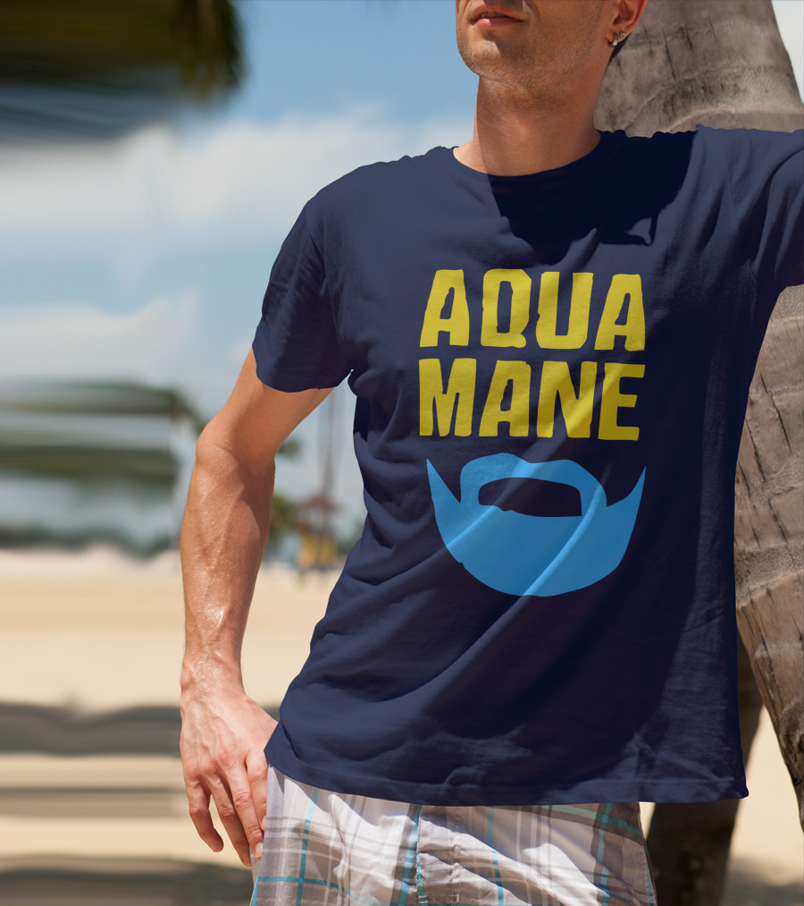 Aqua Mane Steven Adams Beard T-Shirt