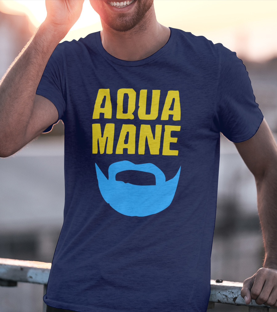 Aqua Mane Steven Adams Beard T-Shirt
