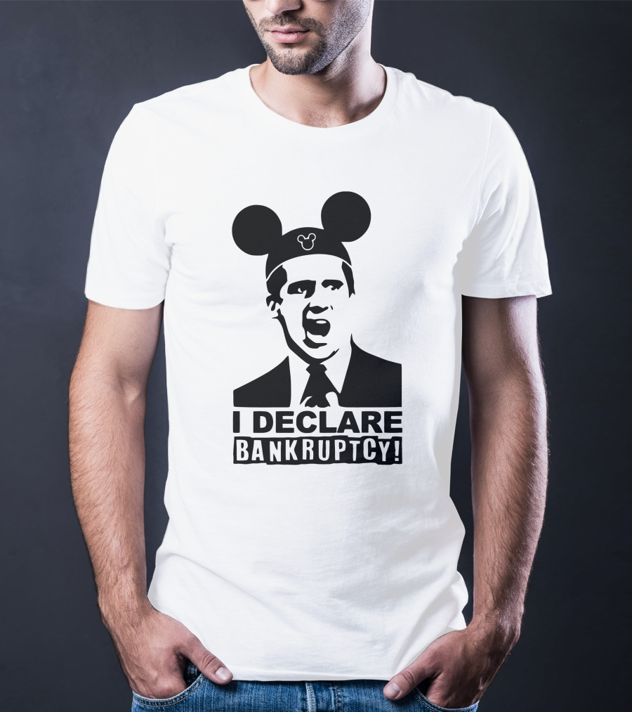 I Declare Bankruptcy Parody With Mickey Ears T-Shirt