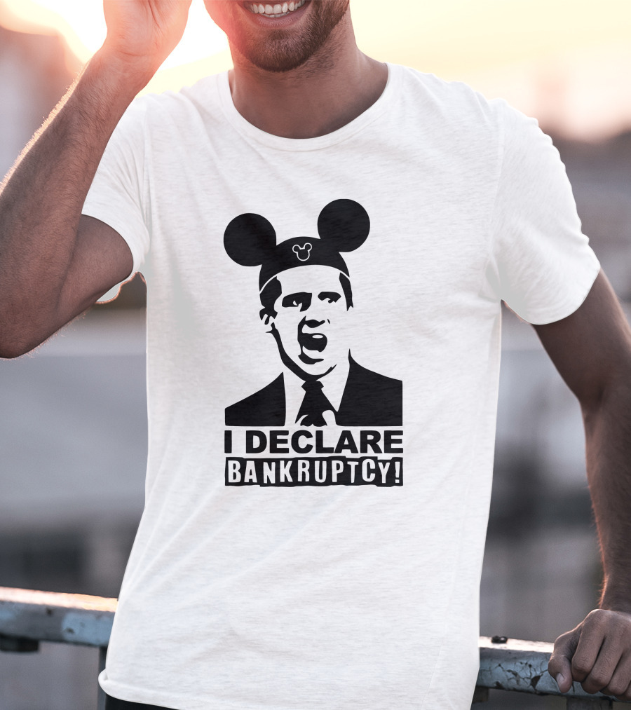 I Declare Bankruptcy Parody With Mickey Ears T-Shirt