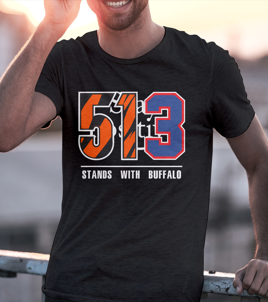 513 Stands With Buffalo Bengals 513 Meaning T-Shirt