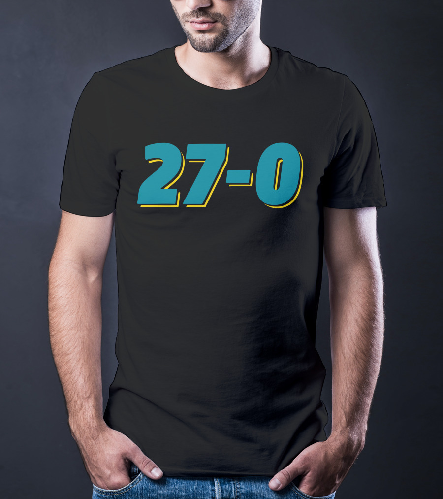Jacksonville 27-0 Victory Score T-Shirt