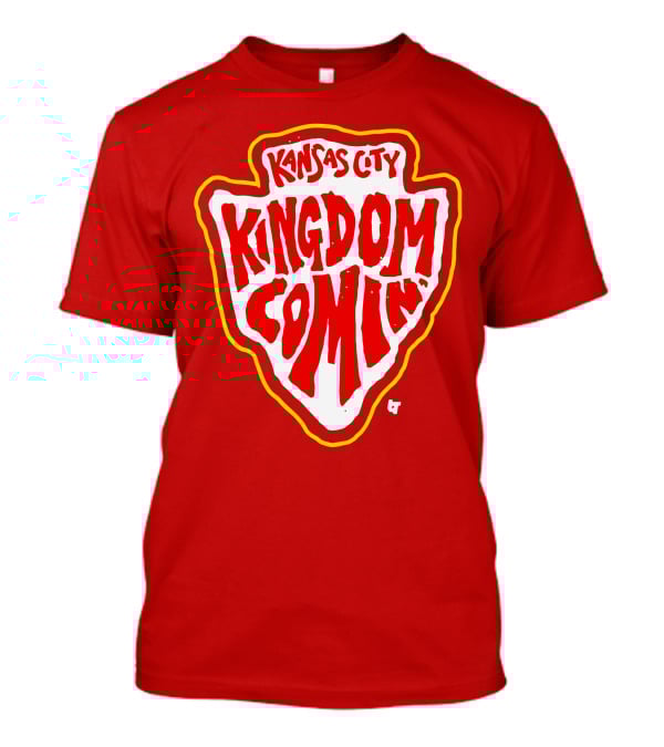Kansas City Kingdom Comin' Red Shield T-Shirt