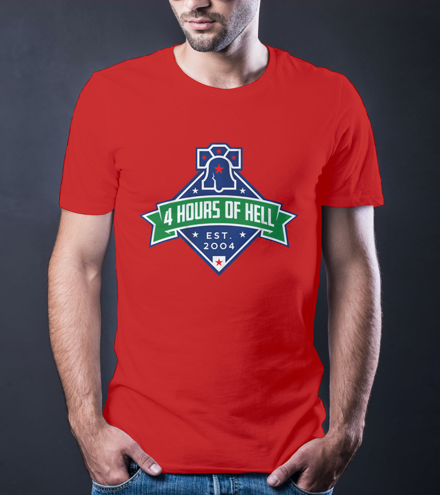 4 Hours Of Hell Philadelphia EST 2004 Liberty Bell T-Shirt