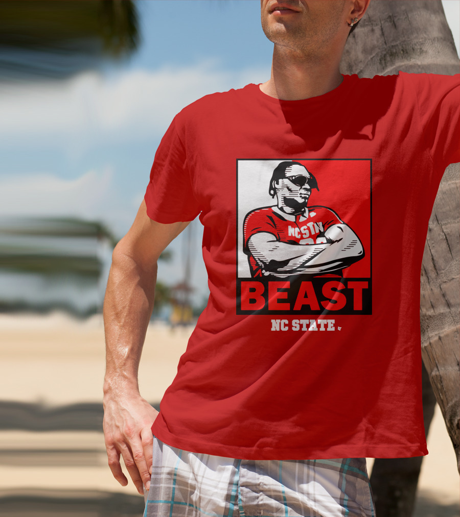 NC State Basketball DJ Burns Beast Shades T-Shirt