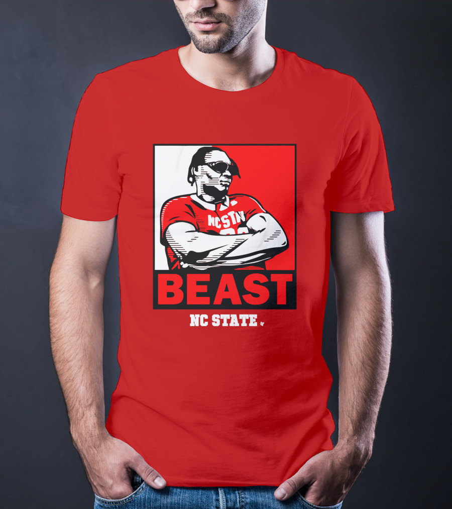 NC State Basketball DJ Burns Beast Shades T-Shirt