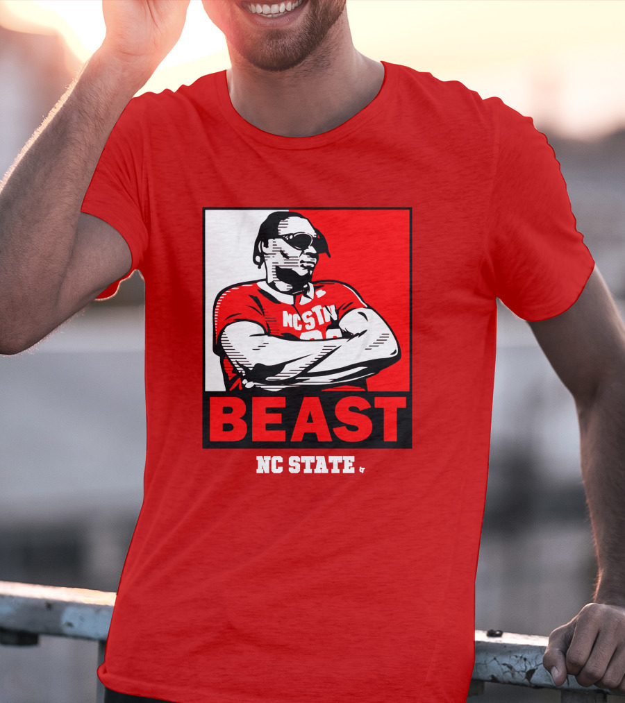 NC State Basketball DJ Burns Beast Shades T-Shirt