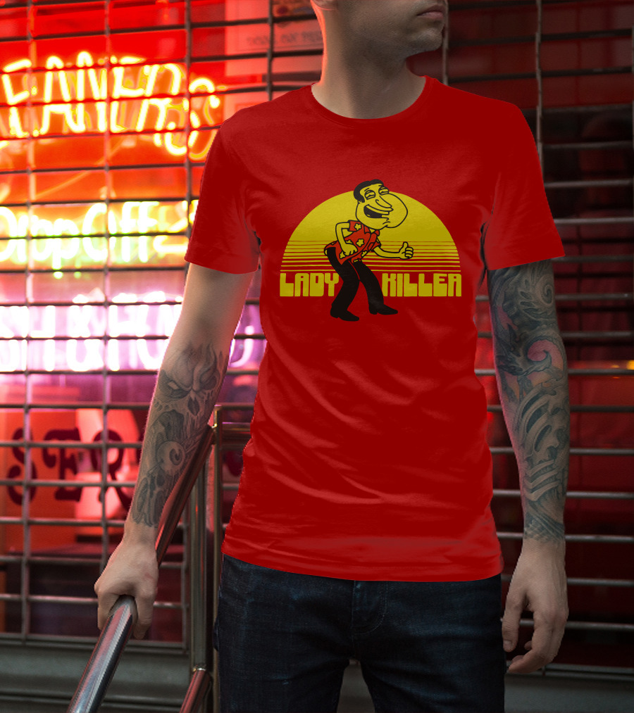 Lady Killer Quagmire Retro Sunset T-Shirt
