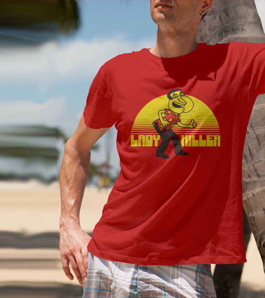 Lady Killer Quagmire Retro Sunset T-Shirt