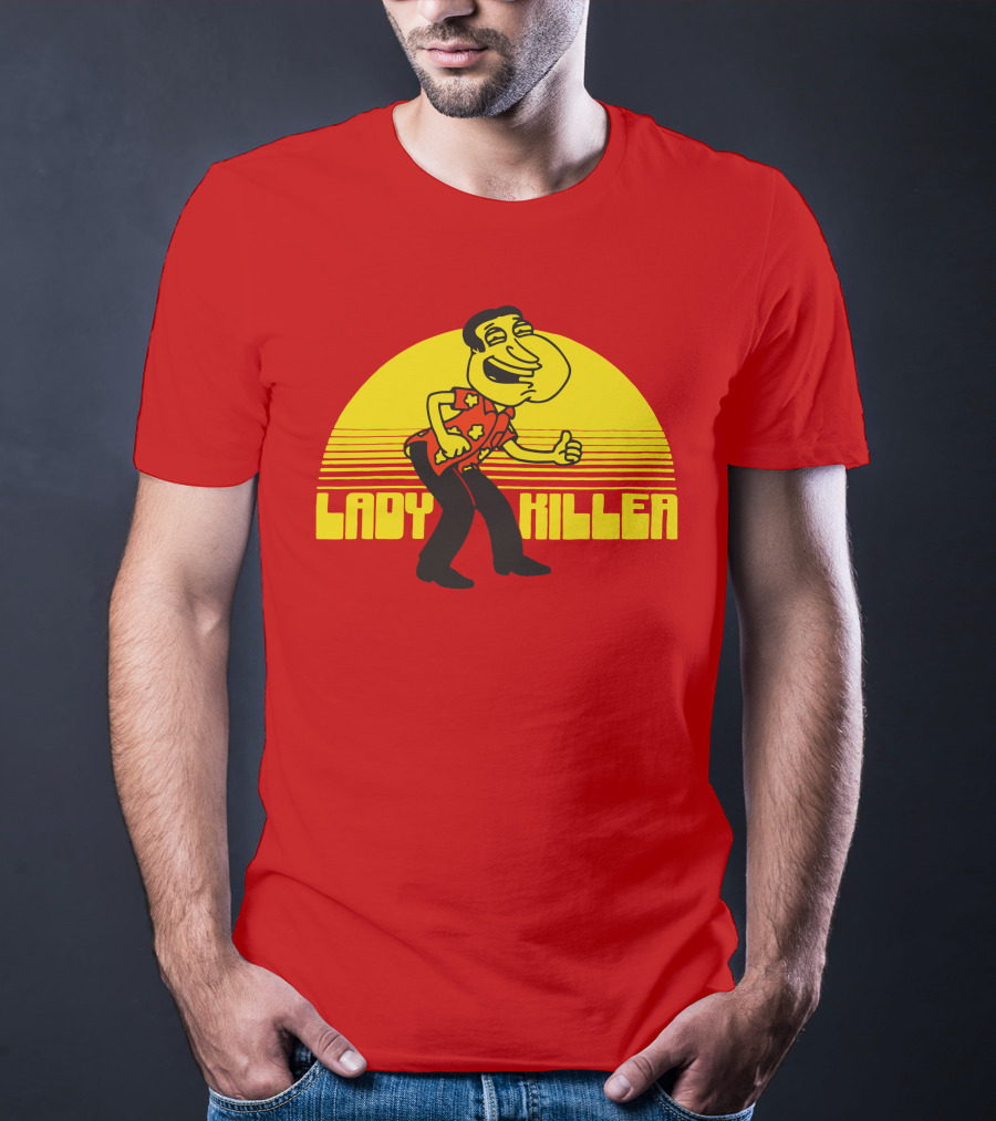 Lady Killer Quagmire Retro Sunset T-Shirt