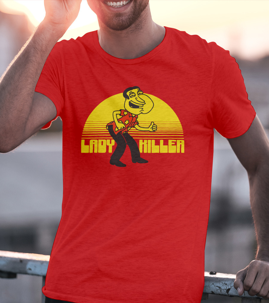 Lady Killer Quagmire Retro Sunset T-Shirt