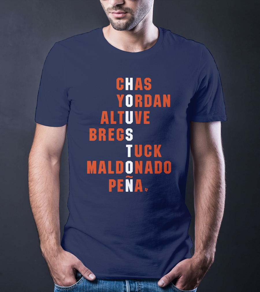 Houston Chas Yordan Altuve Bregs Tuck Maldonado Peña Names T-Shirt