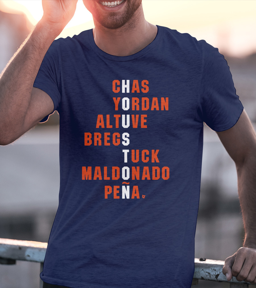 Houston Chas Yordan Altuve Bregs Tuck Maldonado Peña Names T-Shirt
