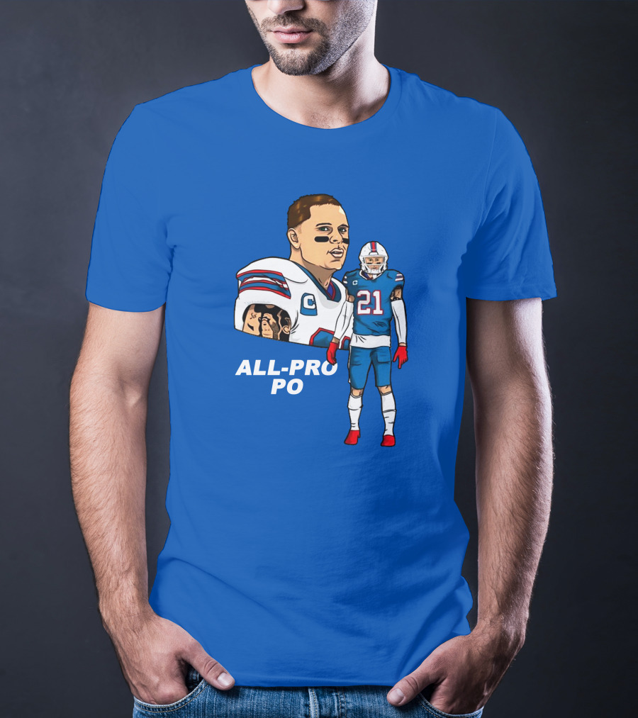 Jordan Poyer All-Pro Po Football T-Shirt