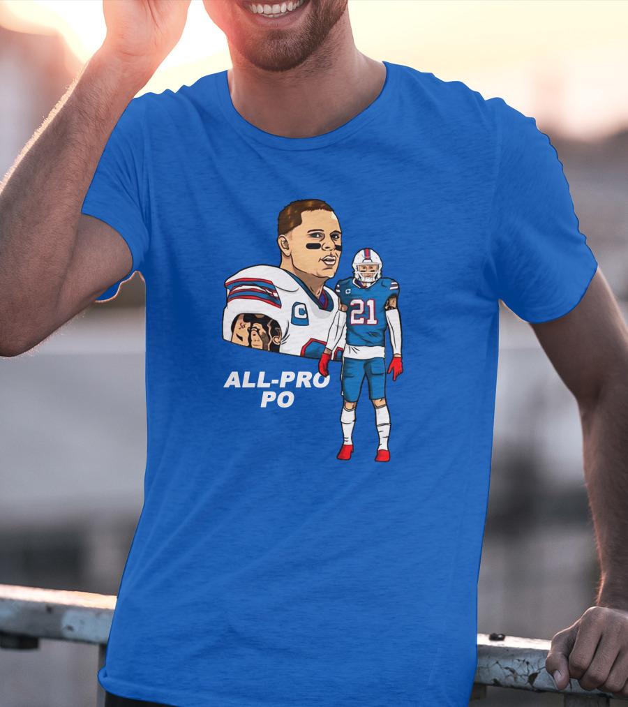 Jordan Poyer All-Pro Po Football T-Shirt