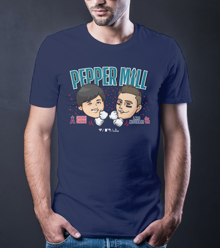 PEPPER MILL Shohei Ohtani Lars Nootbaar MLB Players T-Shirt
