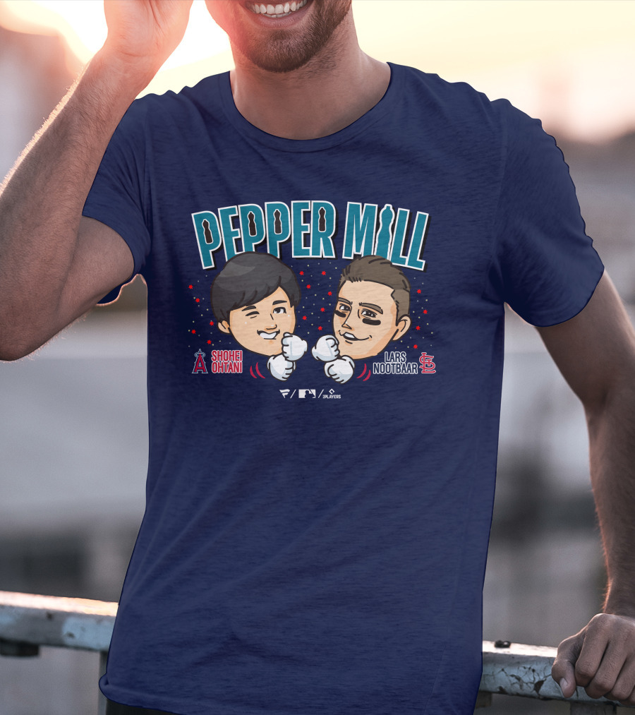 PEPPER MILL Shohei Ohtani Lars Nootbaar MLB Players T-Shirt