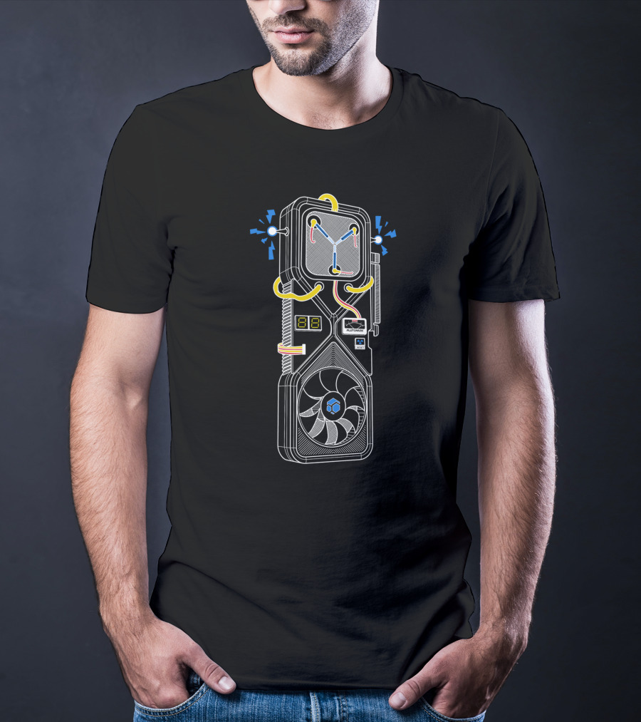 Flux Capacitor Graphics Card 3080 Fusion T-Shirt