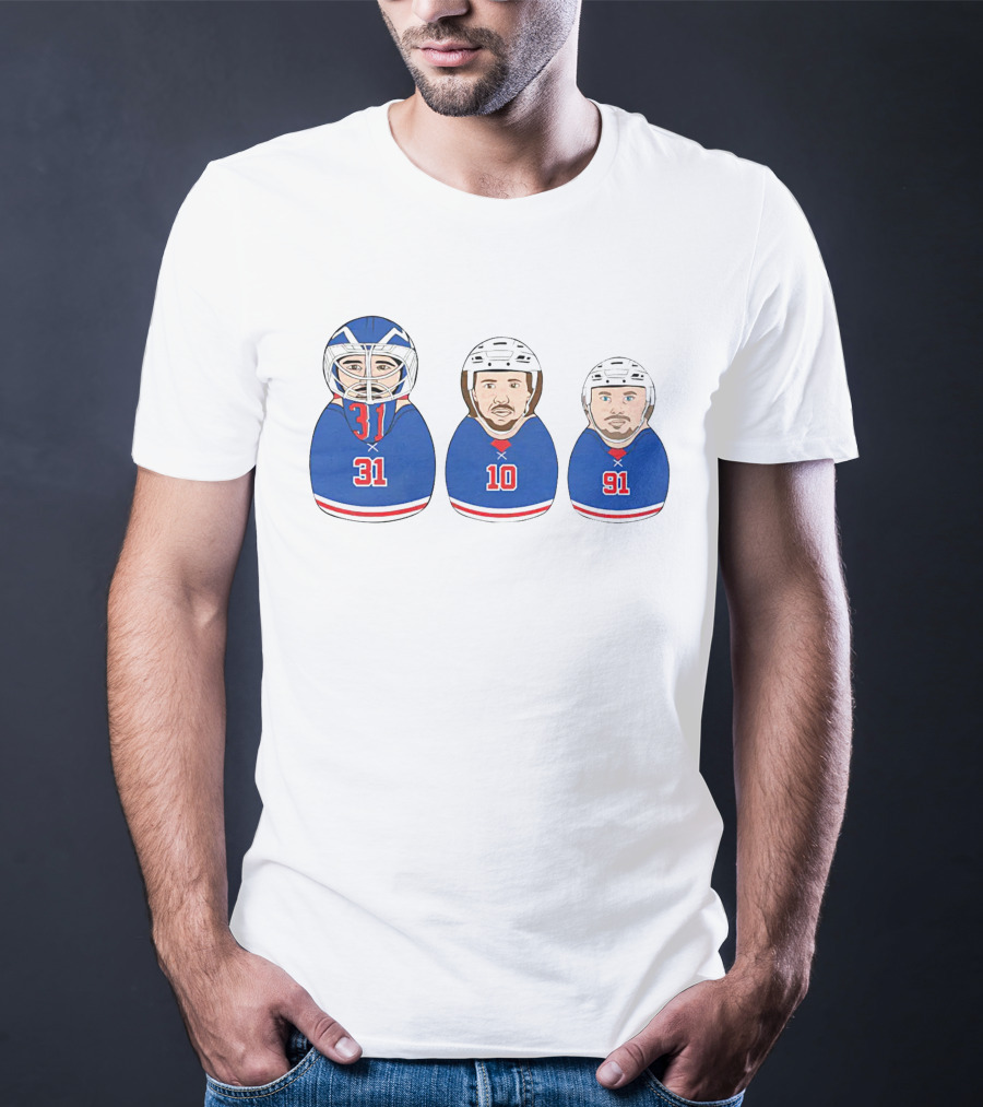 NY Hockey Russian Doll Design 31 10 91 T-Shirt