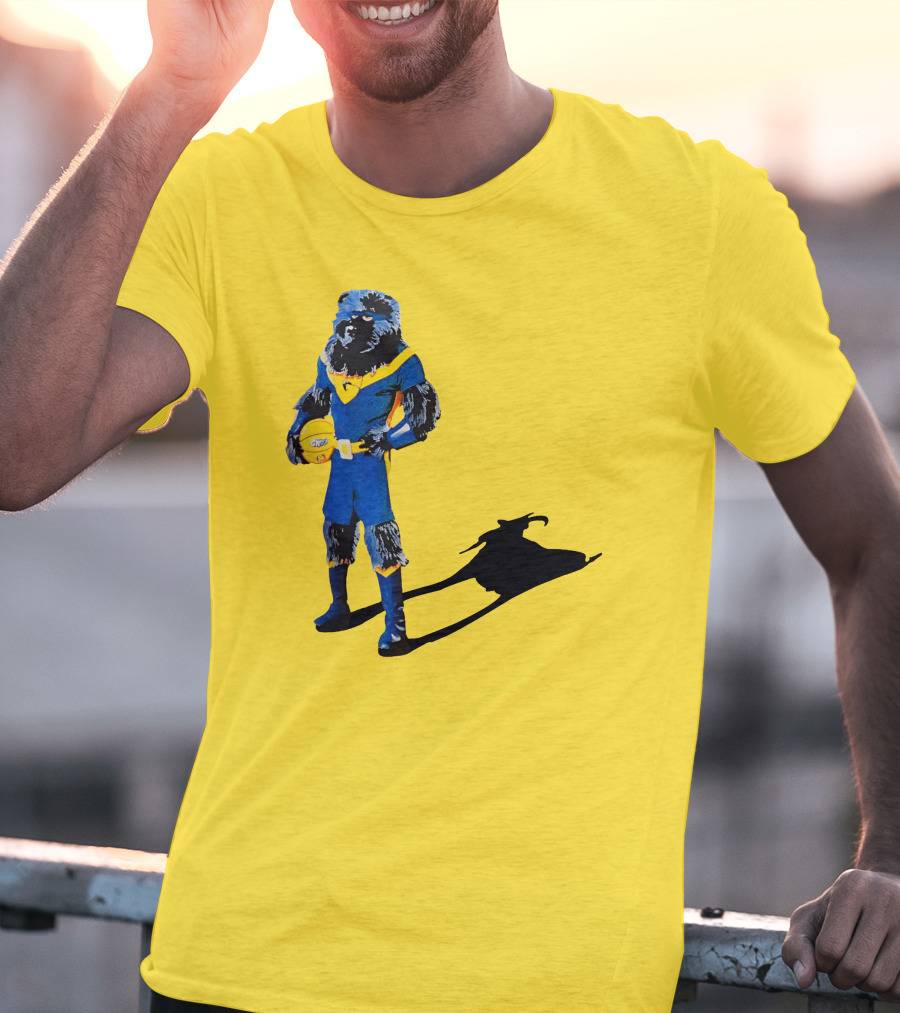 Memphis Grizzlies Basketball GOAT With Superhero Bear And Goat Shadow T-Shirt