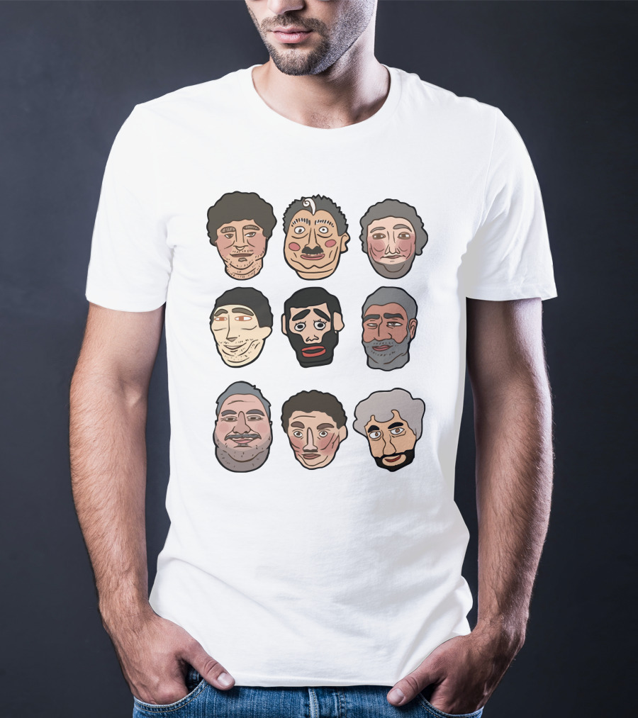 H3 Podcast Faces Characters T-Shirt